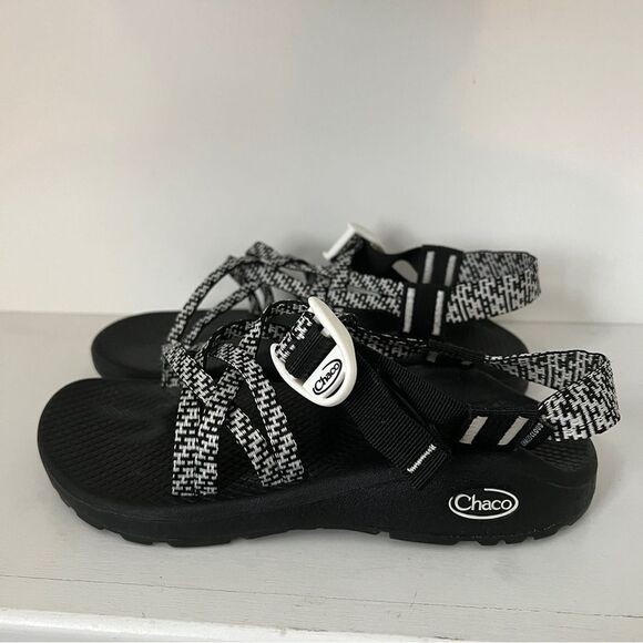 Chaco Shoes - Chaco Z/Cloud X Sandals - Crochet Black White Women’s Size 6